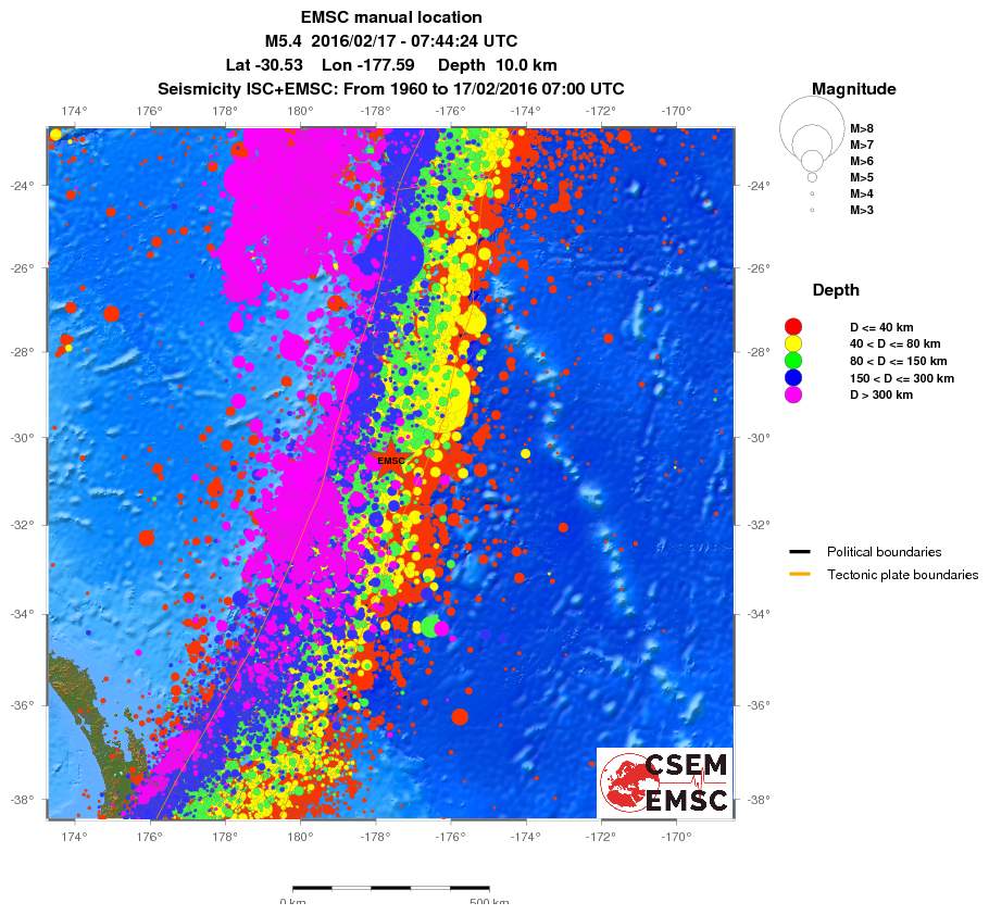 wide historical seismicity
