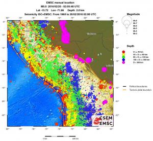 wide historical seismicity