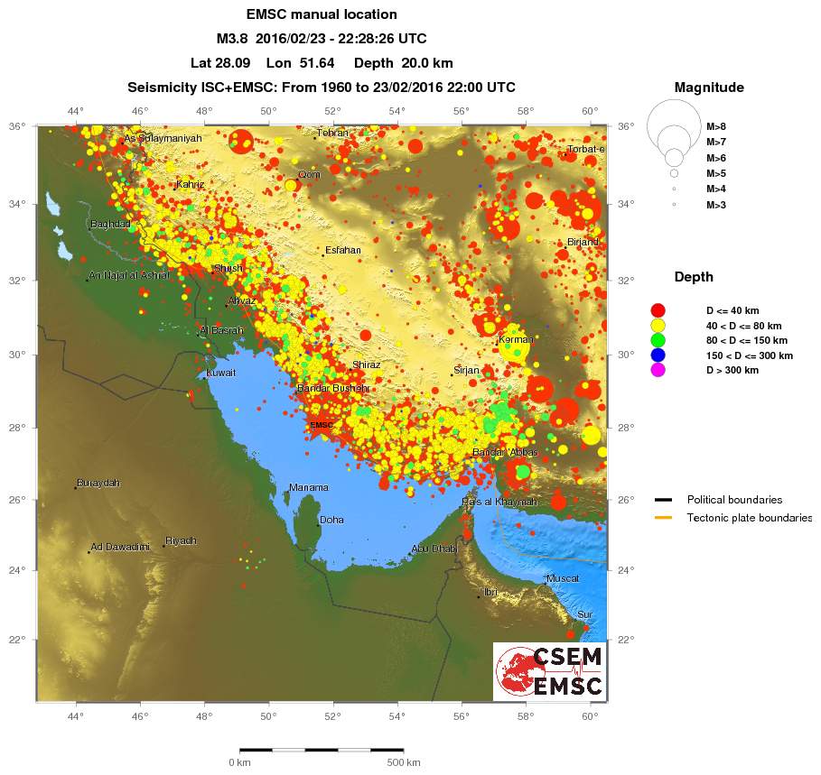 wide historical seismicity