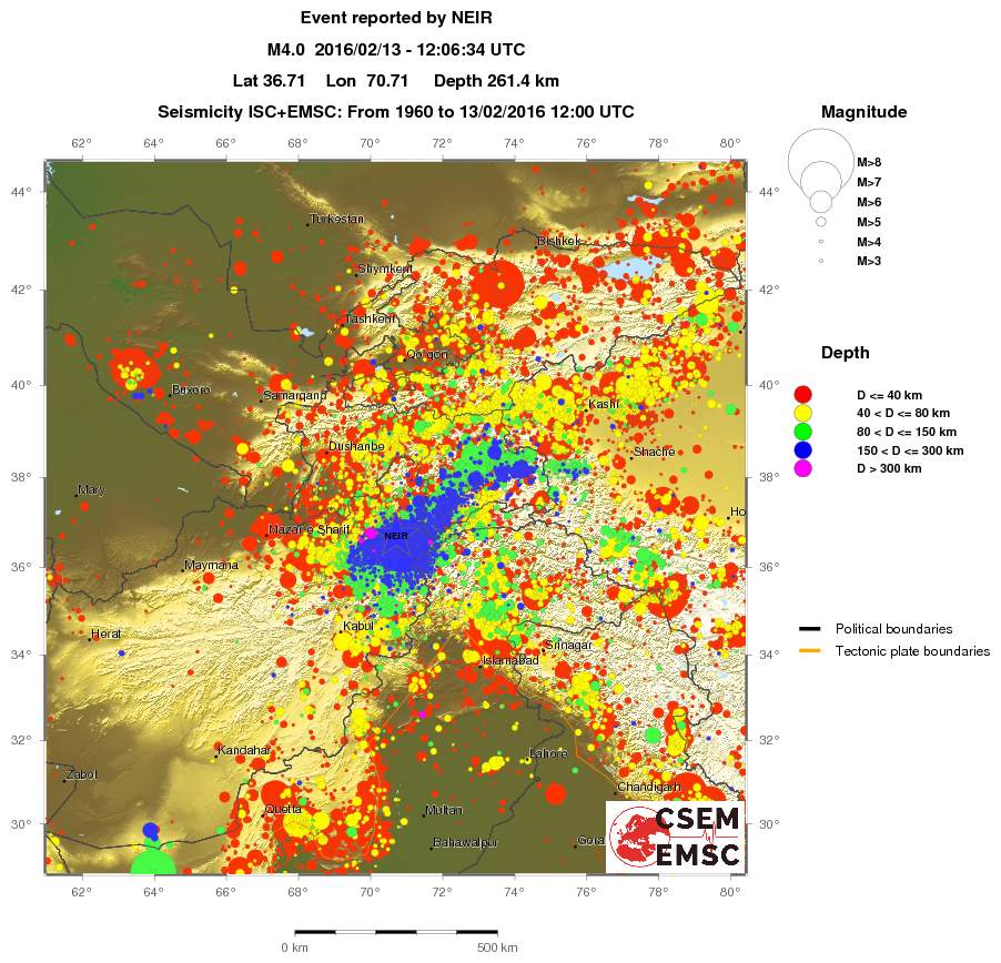 wide historical seismicity