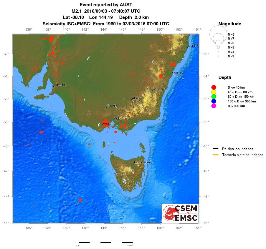 wide historical seismicity