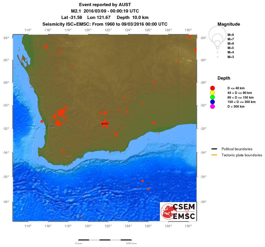wide historical seismicity