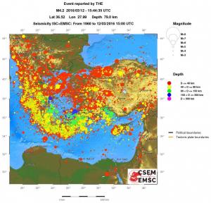 wide historical seismicity