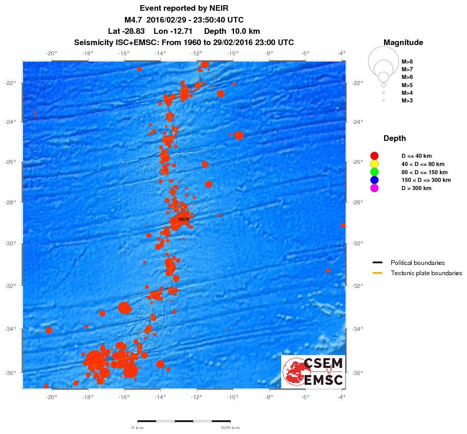 wide historical seismicity