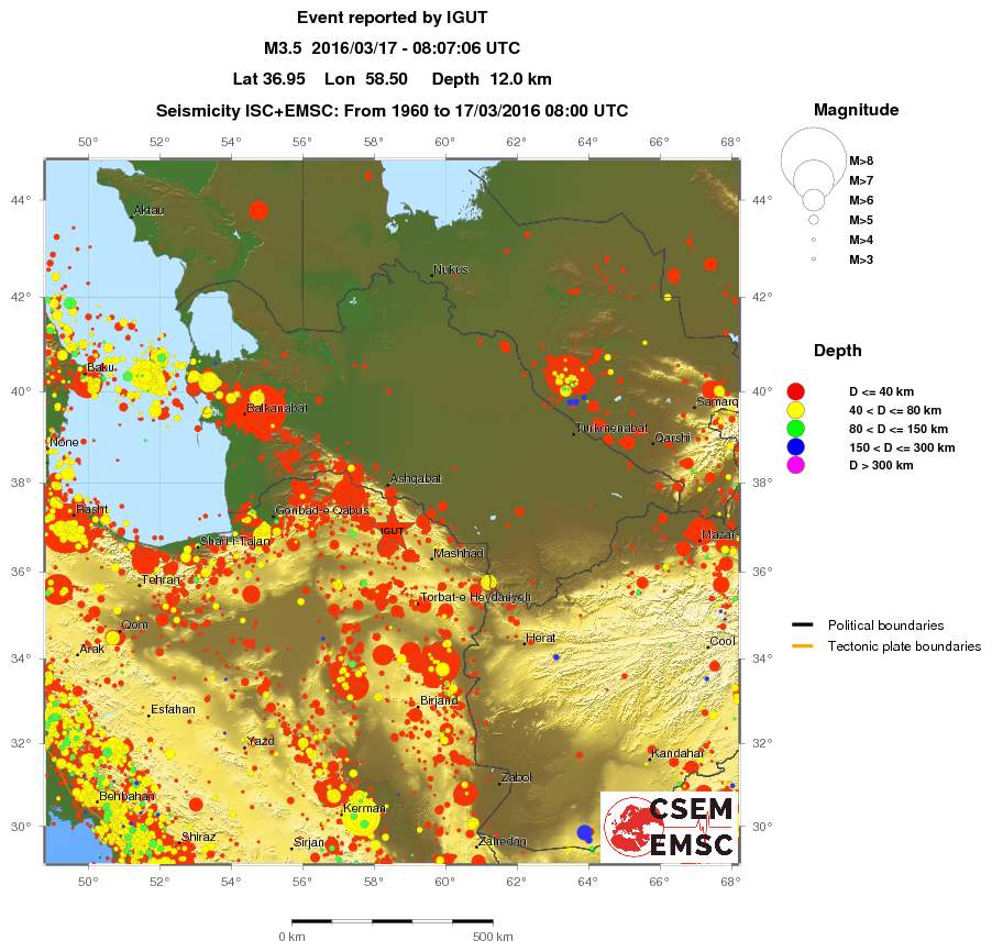 wide historical seismicity