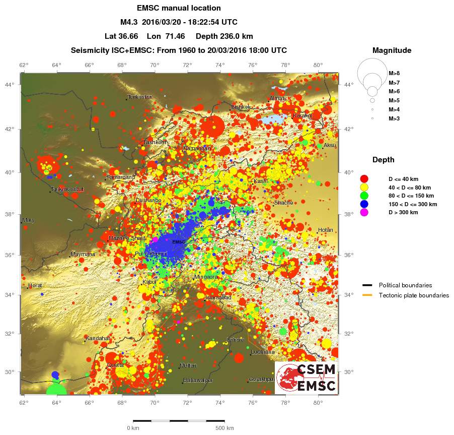 wide historical seismicity
