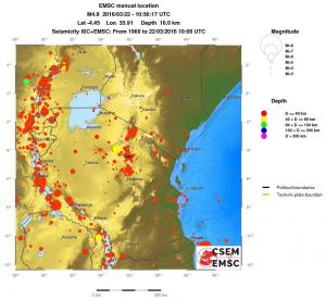 wide historical seismicity
