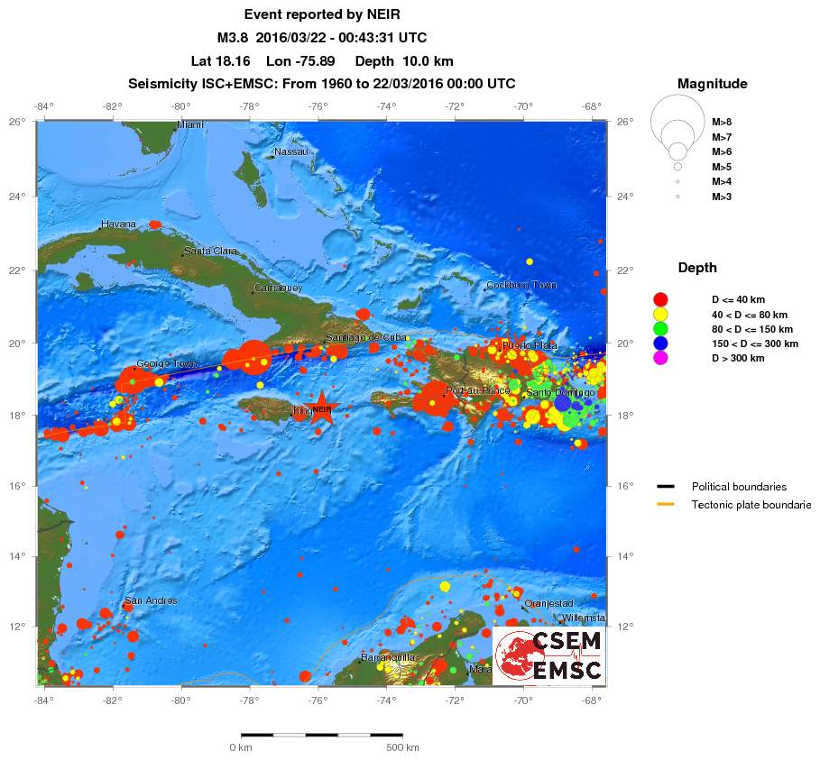 wide historical seismicity