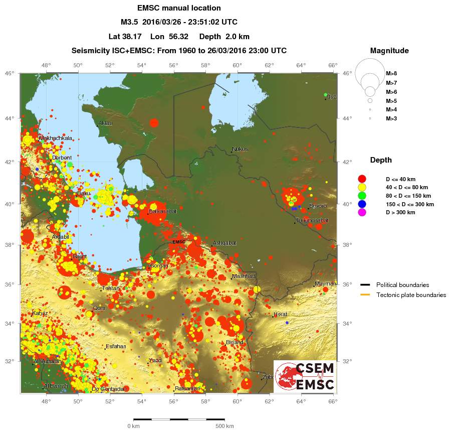 wide historical seismicity