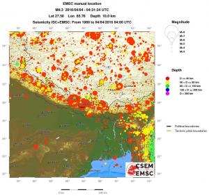 wide historical seismicity