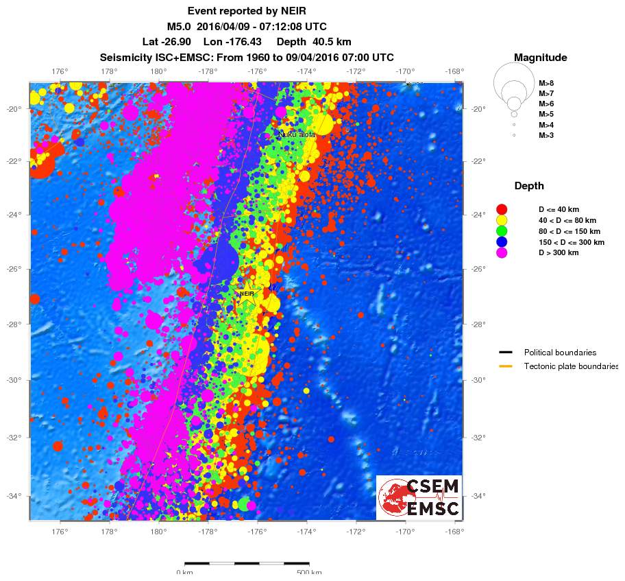 wide historical seismicity