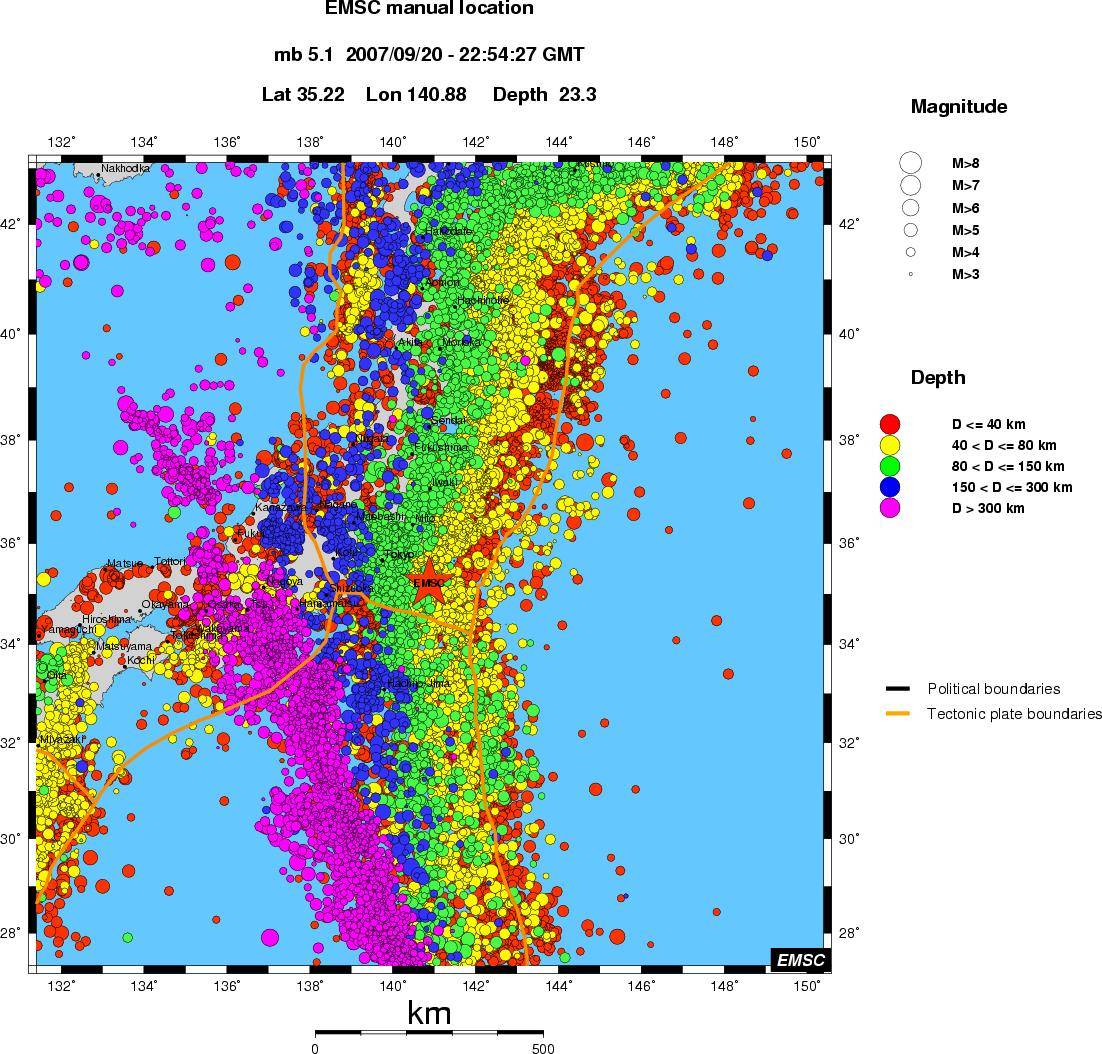 wide historical seismicity