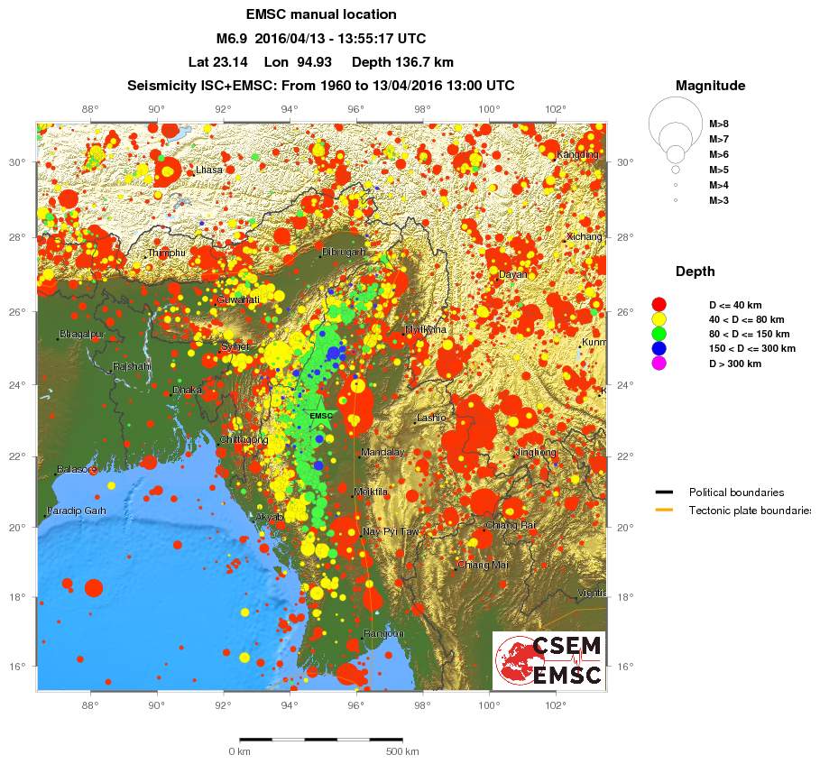 wide historical seismicity
