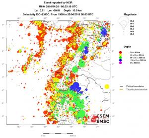 wide historical seismicity