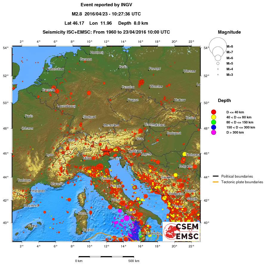 wide historical seismicity
