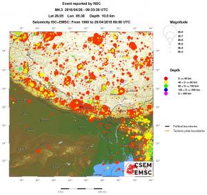 wide historical seismicity