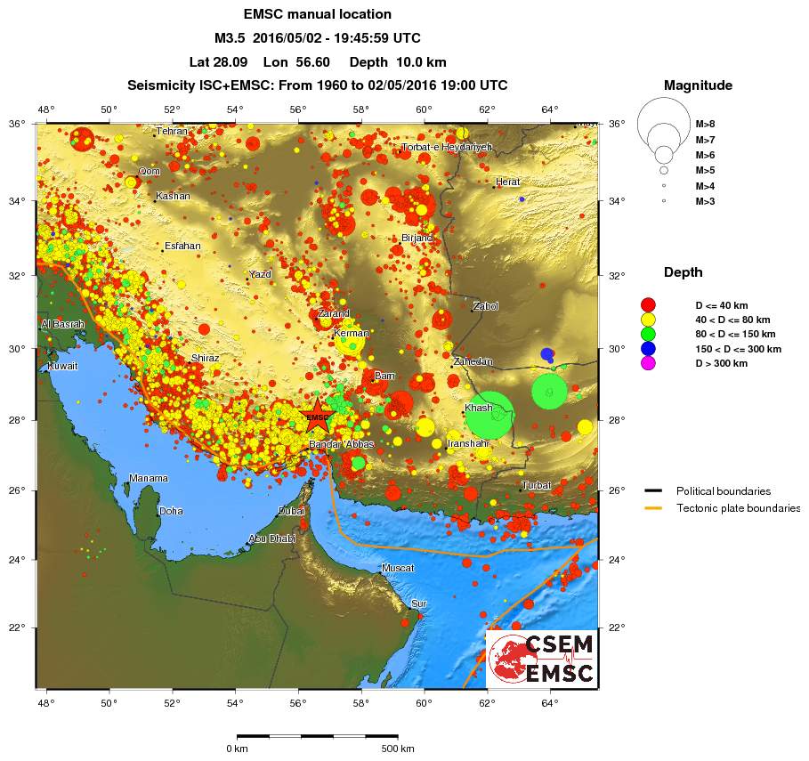 wide historical seismicity
