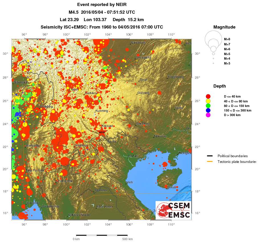 wide historical seismicity