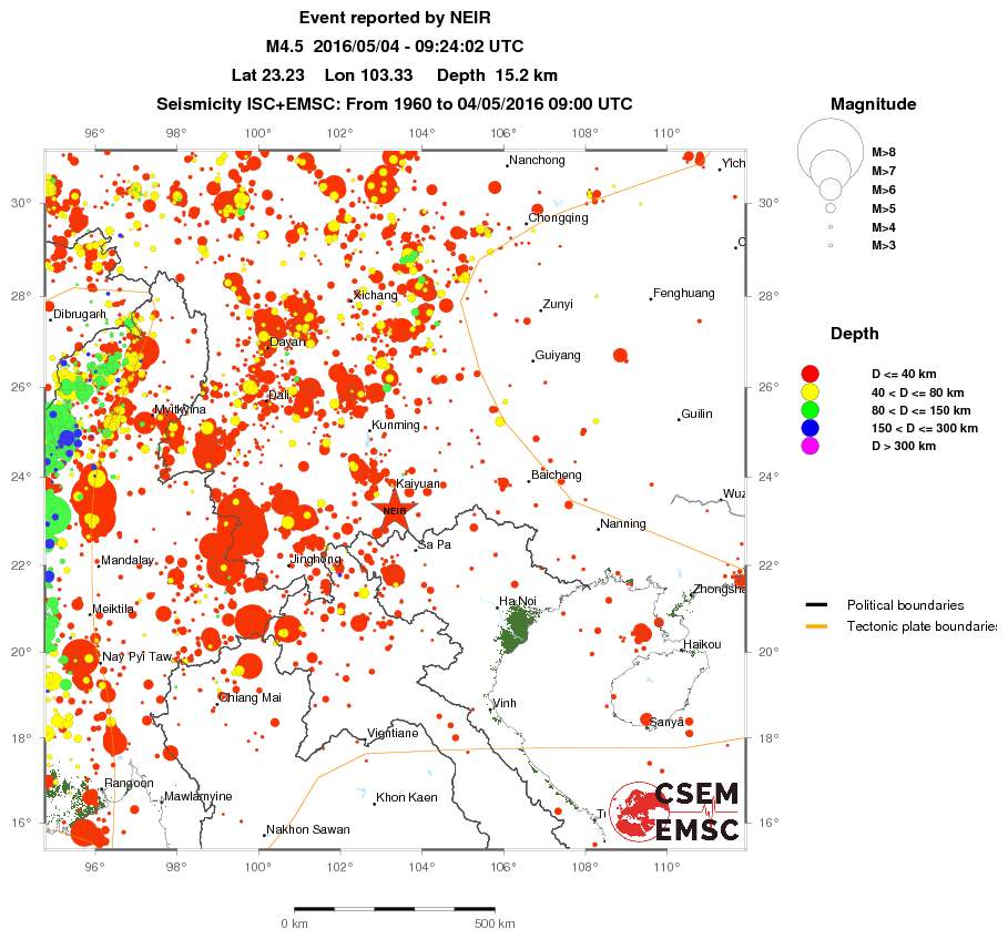 wide historical seismicity