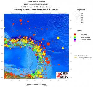 wide historical seismicity