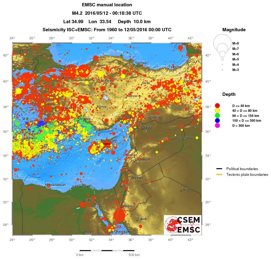 wide historical seismicity