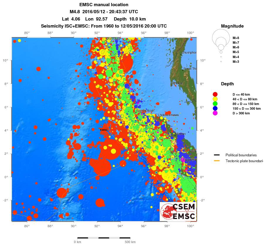 wide historical seismicity