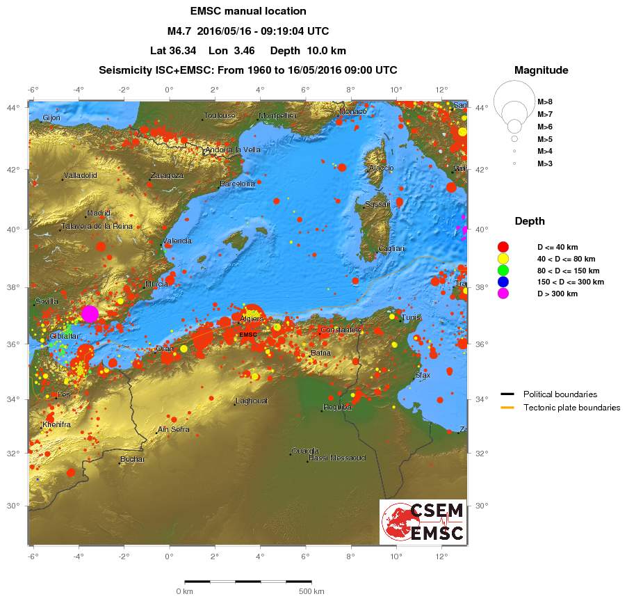 wide historical seismicity