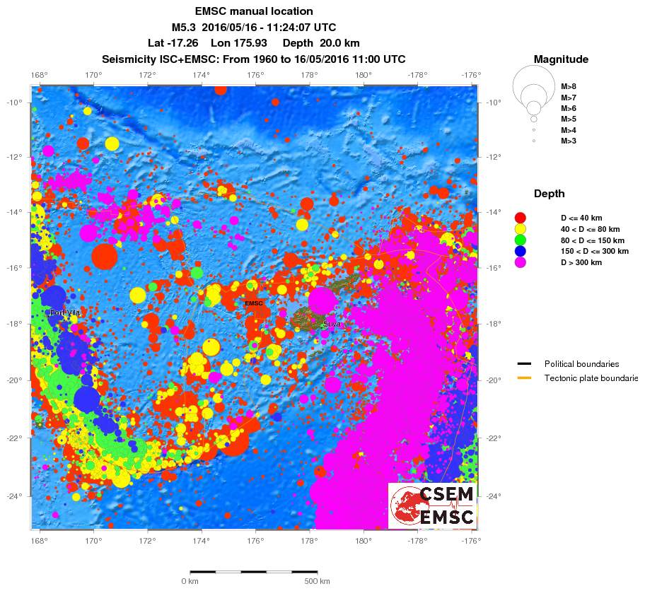 wide historical seismicity