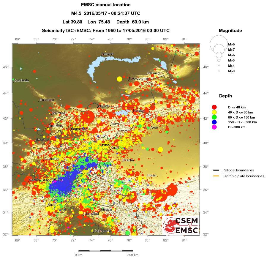 wide historical seismicity