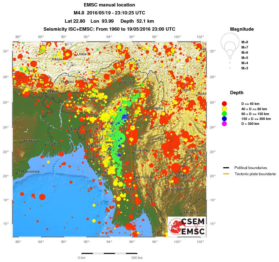 wide historical seismicity