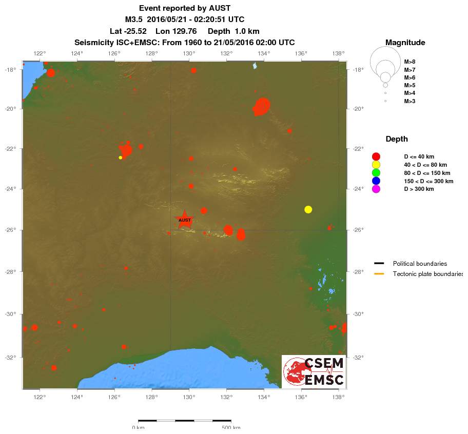 wide historical seismicity