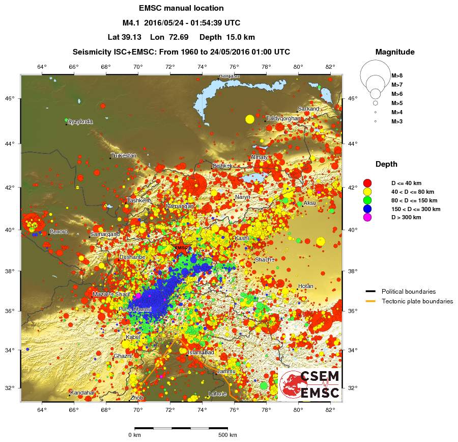 wide historical seismicity