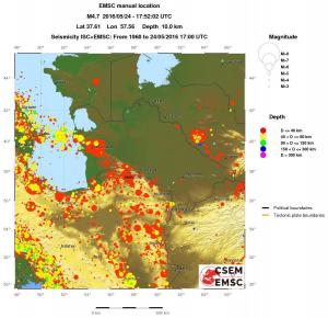 wide historical seismicity