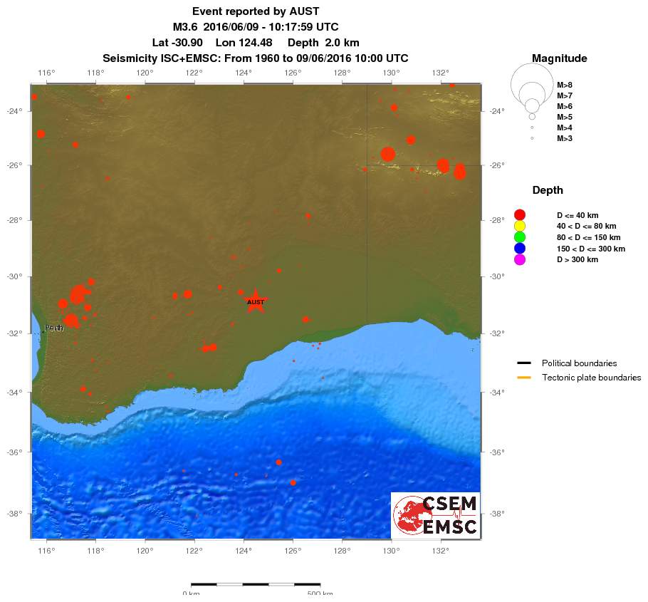 wide historical seismicity