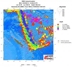 wide historical seismicity