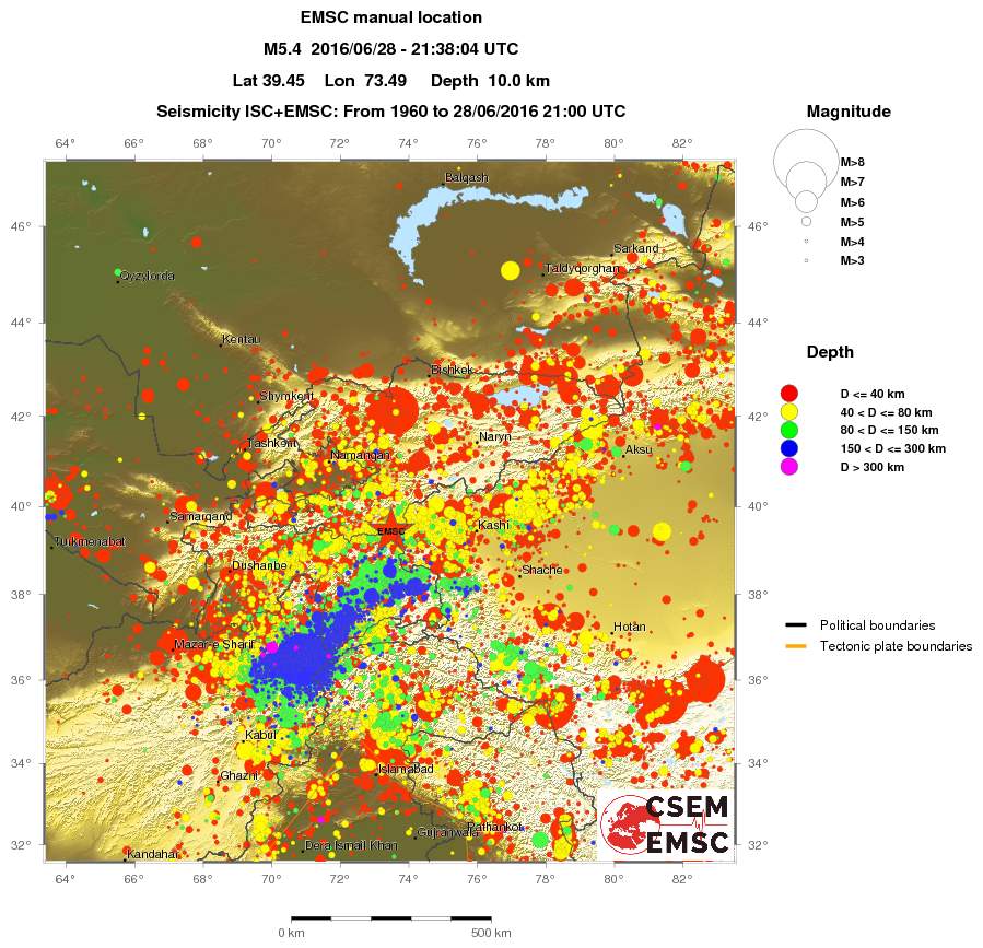 wide historical seismicity