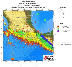 wide historical seismicity