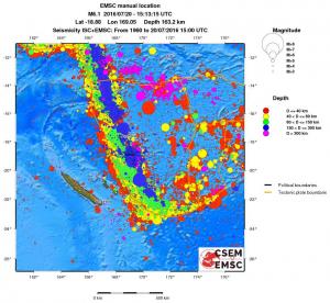 wide historical seismicity
