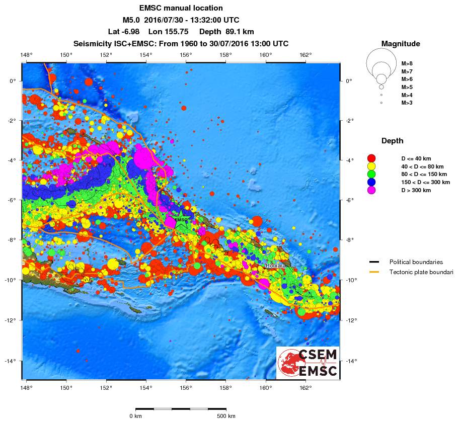 wide historical seismicity