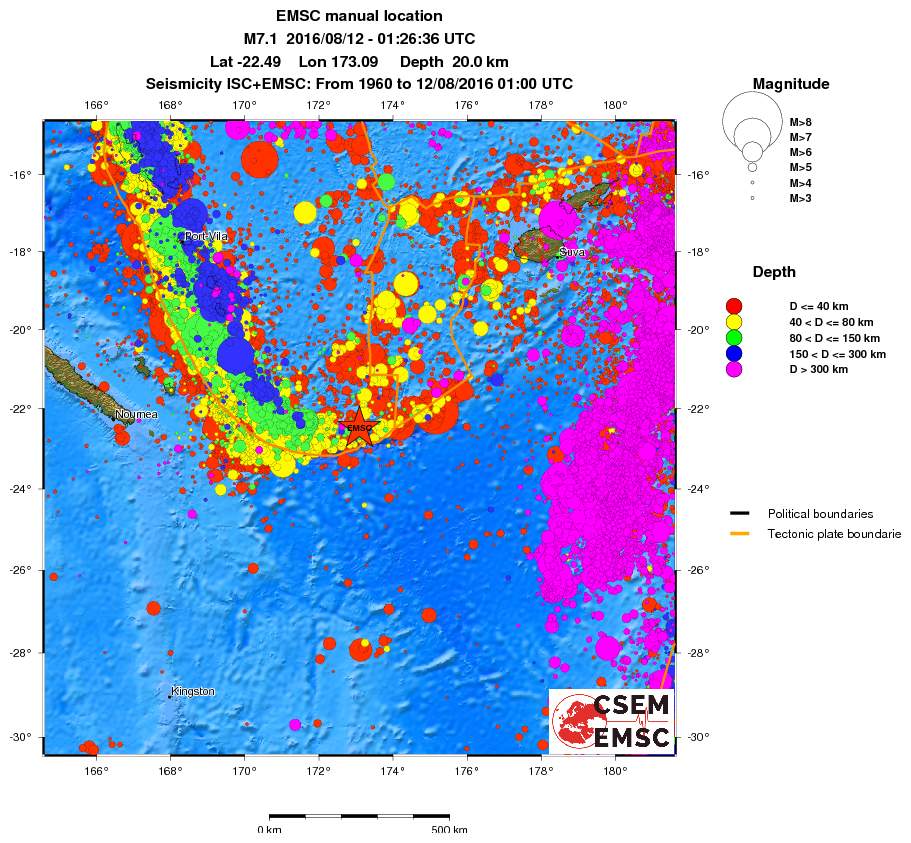 wide historical seismicity