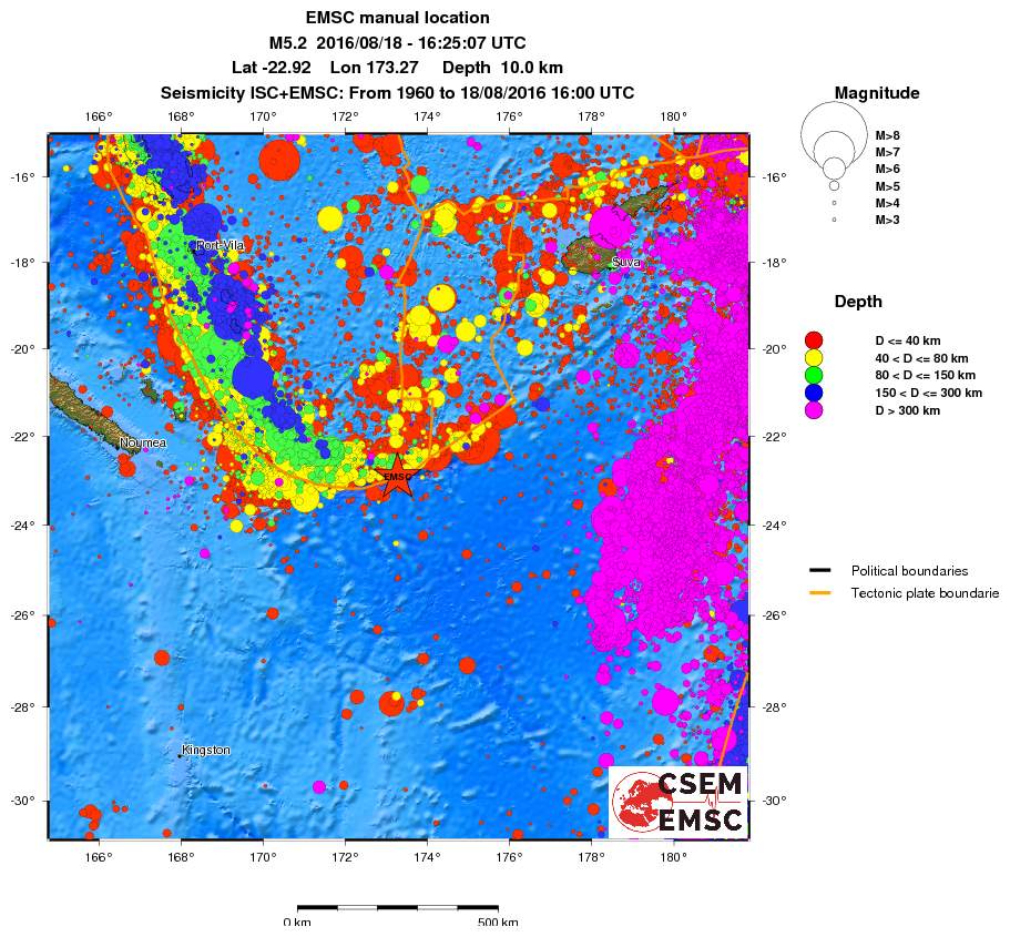 wide historical seismicity