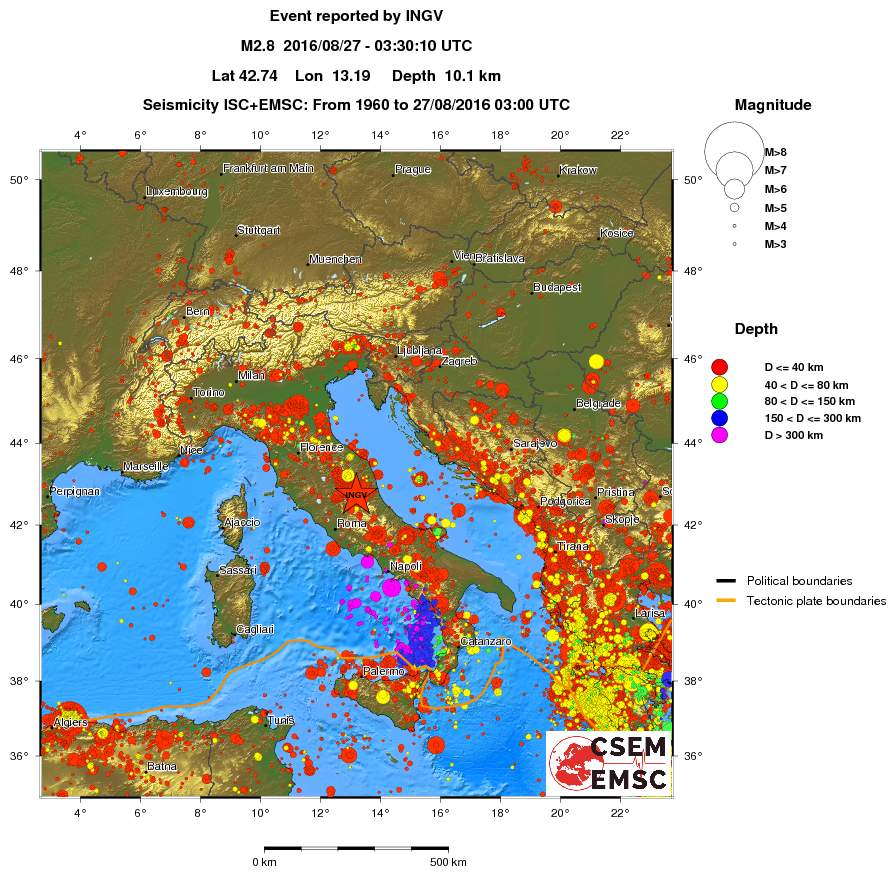 wide historical seismicity