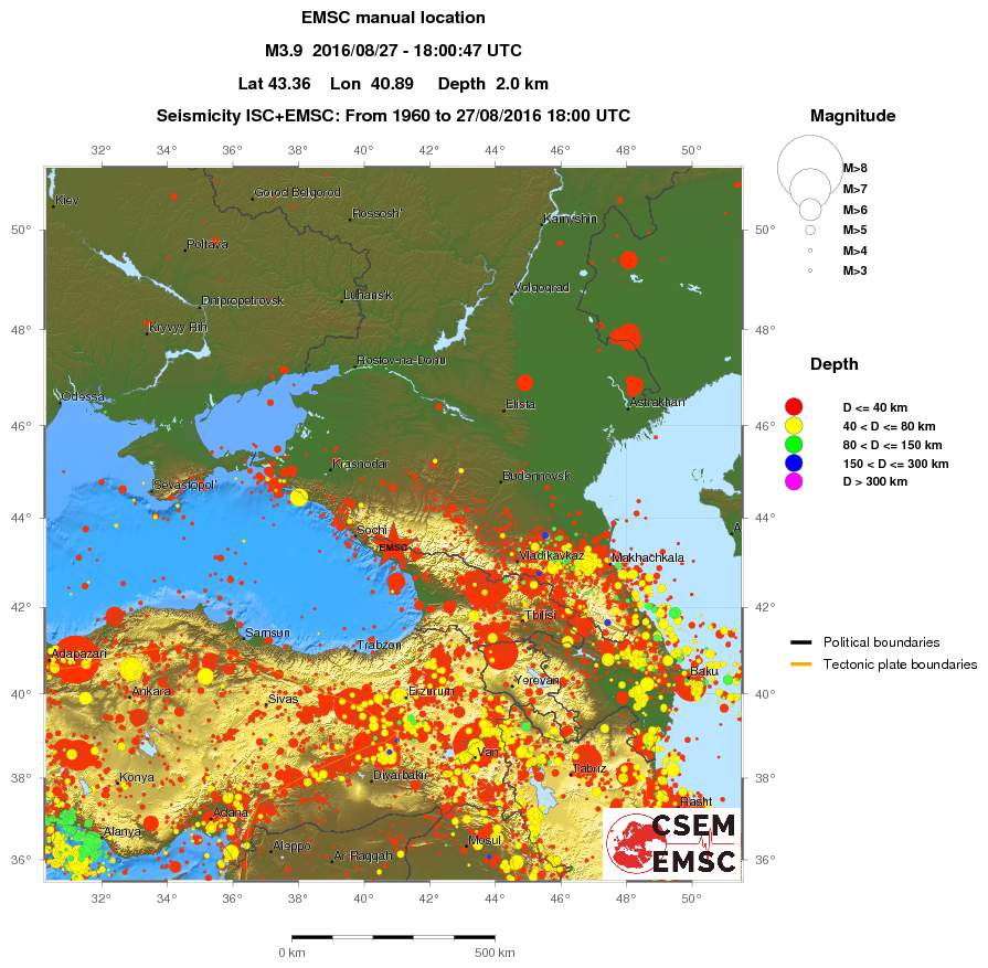 wide historical seismicity
