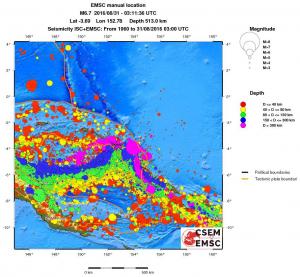 wide historical seismicity