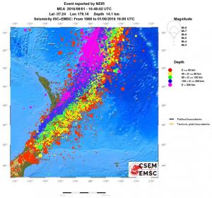 wide historical seismicity