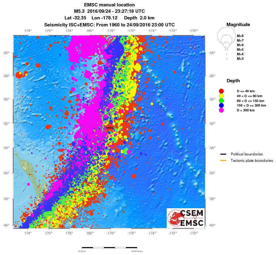 wide historical seismicity