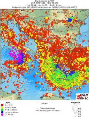 wide historical seismicity