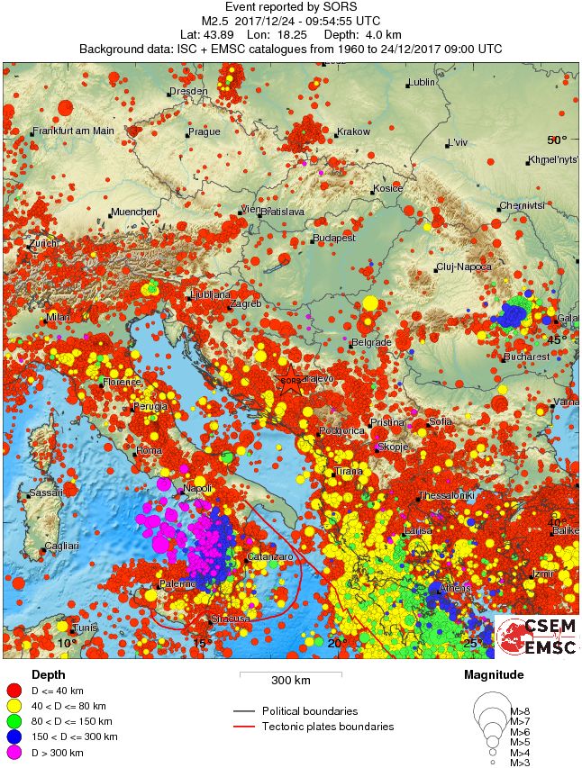 wide historical seismicity