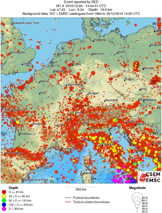 wide historical seismicity