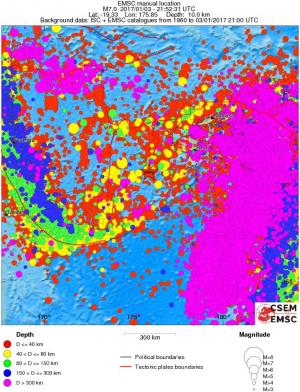 wide historical seismicity